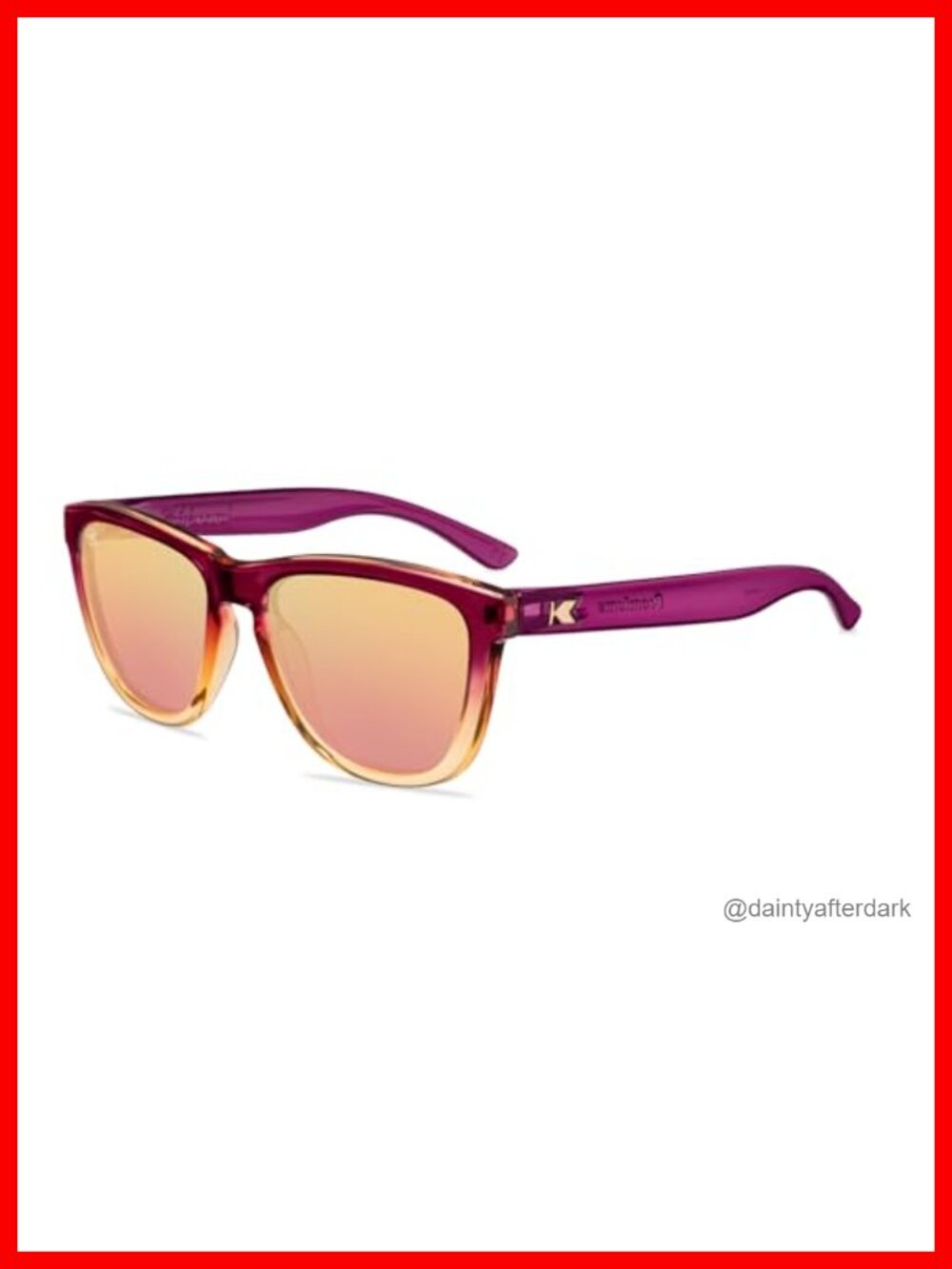 Knockaround Round Polarized Sunglasses UV400 Full Frame Medium Fit